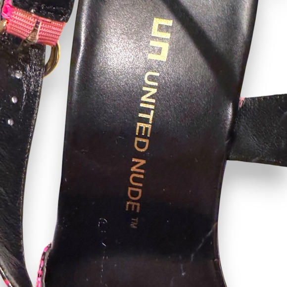 UNITED NUDE Frame Heel Sandals – Pink Snake Print – Size 39 - Picture 7 of 11